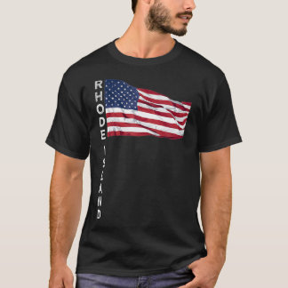 RHODE ISLAND Little Rhody New England Öster Kusten T Shirt