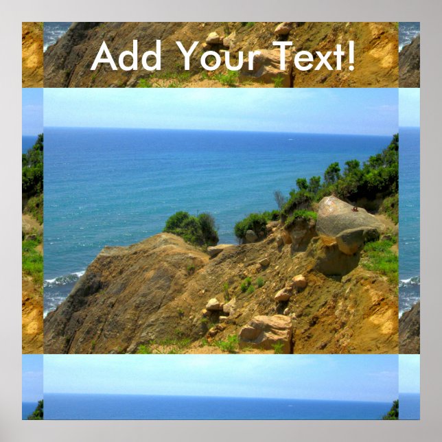 Rhode island Mohegan Bluffs Poster (Framsidan)