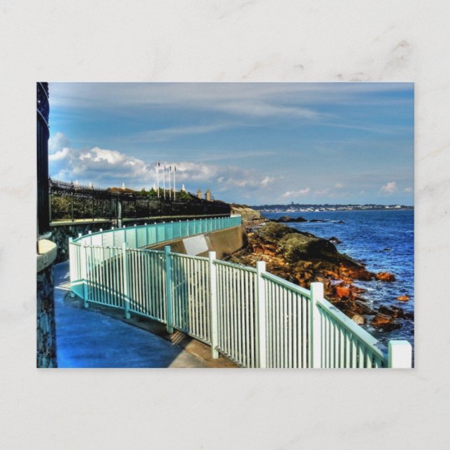 rhode island, Newport Cliff Walk - Vykort (Framsida)