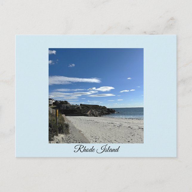 Rhode Island Ocean Cliffside Postcard Vykort (Framsida)