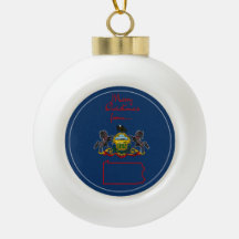 Rhode island - "Ocean State Elegance" Ornament