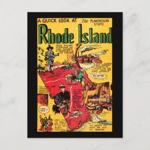 rhode island Plantstaten Vykort