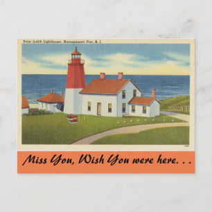 Rhode island, Point Judith Lighthouse Vykort