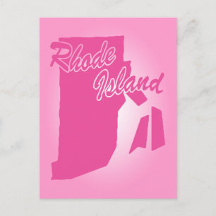 Rhode Island-Postkort i rosa Vykort