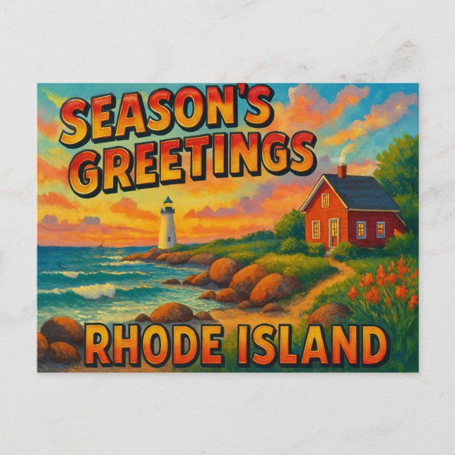 RHODE ISLAND Postkort Vykort (Framsida)