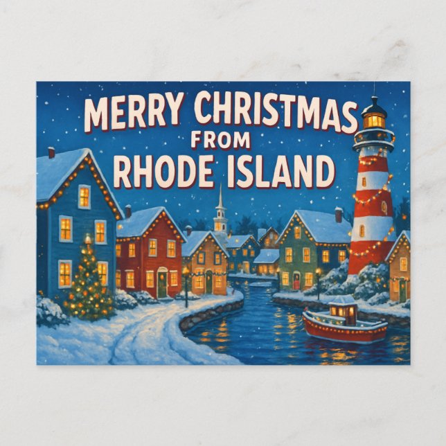RHODE ISLAND Postkort Vykort (Framsida)