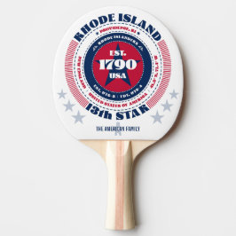 Rhode island Pride Circular Typography Monogram Pingisracket