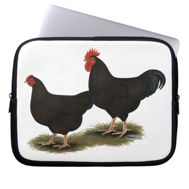 Rhode island Red Bantams Laptop Sleeve (Framsidan)