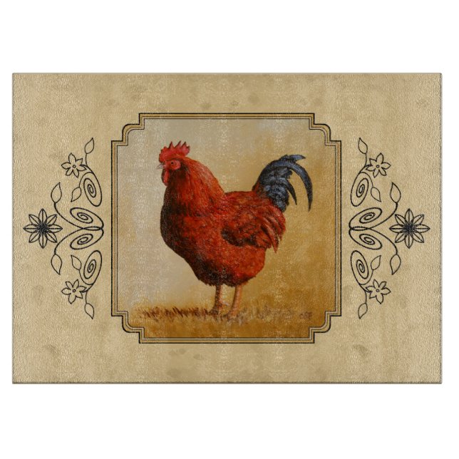 Rhode island Red Tupp Gult - bakgrunden (Framsidan)