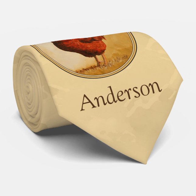 Rhode island Red Tupp Gult - bakgrunden Slips (Rullad)