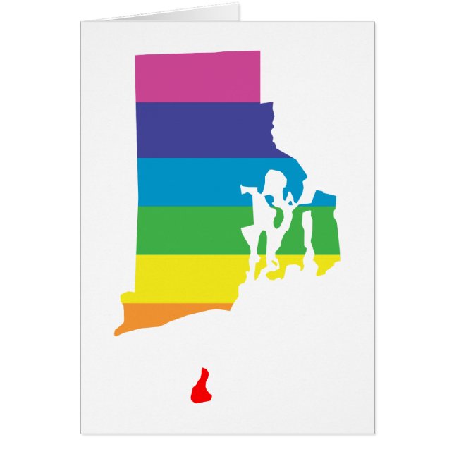 rhode island regnbåge OBS kort (Framsidan)