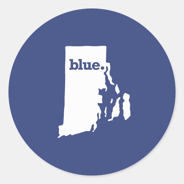Rhode Island Runt Klistermärke (Framsida)