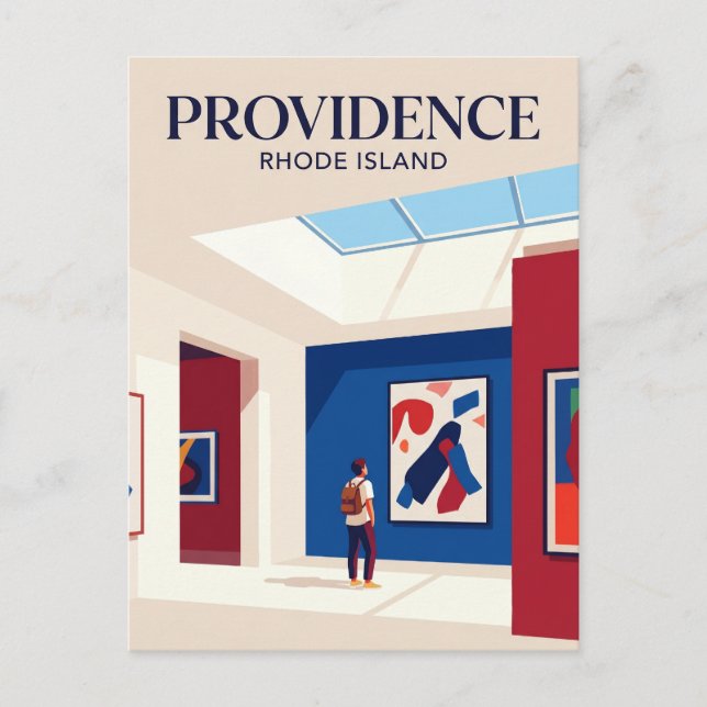 Rhode Island School of Designs museum USA Vykort (Framsida)