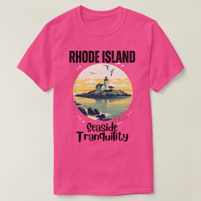 Rhode island Seaside Tranquibility 1 T Shirt (Design framsida)