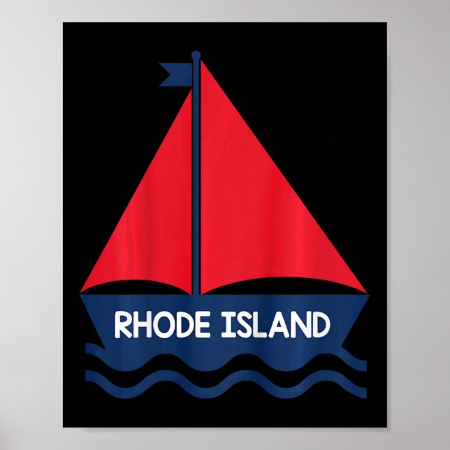 Rhode Island segelbåt pojkar flickor småbarn  Poster (Framsidan)