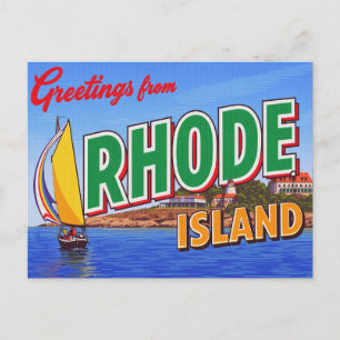 Rhode Island Segelbåtsherrgård Vykort