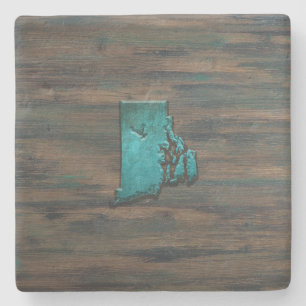 rhode island Shape Teal Stenunderlägg