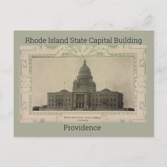 Rhode Island State Capital Byggnad Postkort(1908) Vykort (Framsida)