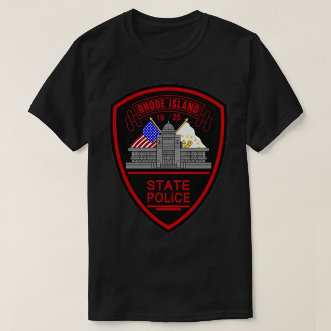 Rhode Island State Police Pullover  T Shirt (Design framsida)