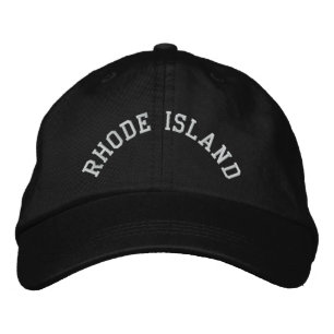 Rhode island-staten Embroired Broderad Keps
