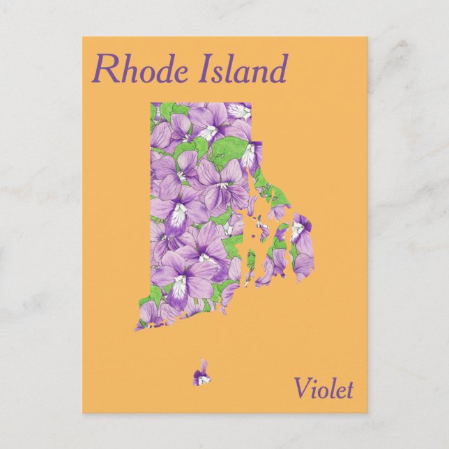 rhode island statens blomsterkassage Karta Vykort (Framsida)