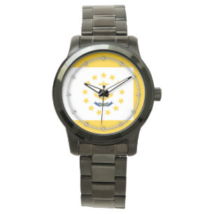 Rhode island Statlig flagga design Armbandsur