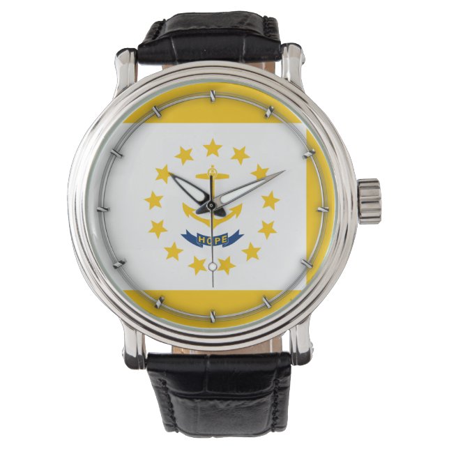 Rhode island Statlig flagga design Armbandsur (Framsida)