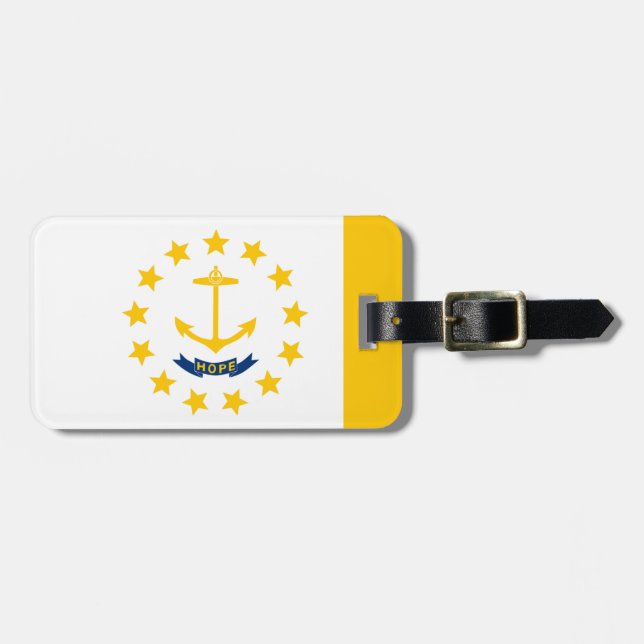Rhode island Statlig flagga design Bagagebricka (Horisontell Framsida)