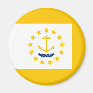 Rhode island Statlig flagga design Magnet
