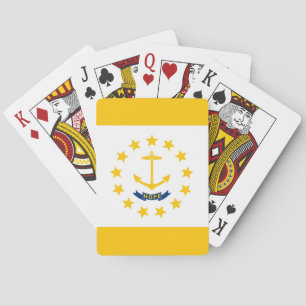 Rhode island Statlig flagga design Spel Kort