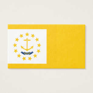 Rhode island Statlig flagga design Visitkort