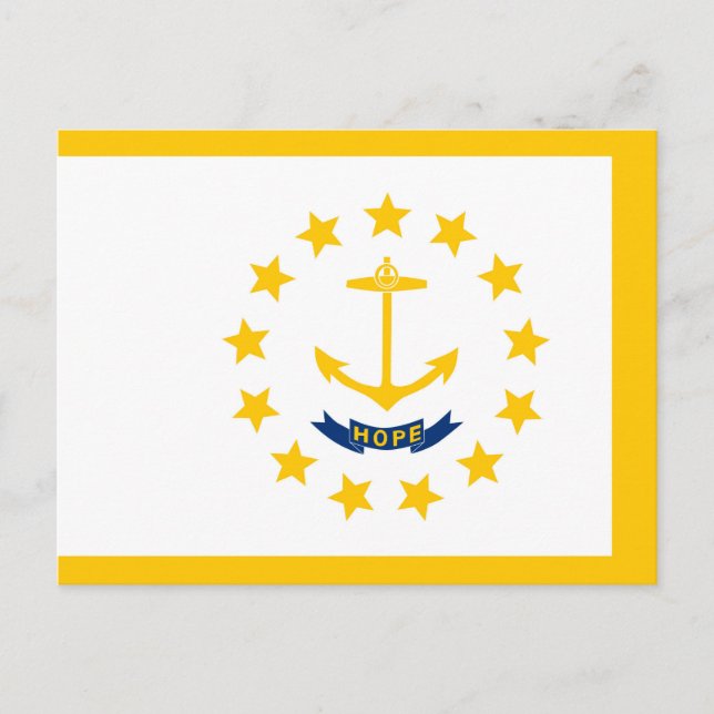 Rhode island Statlig flagga design Vykort (Framsida)