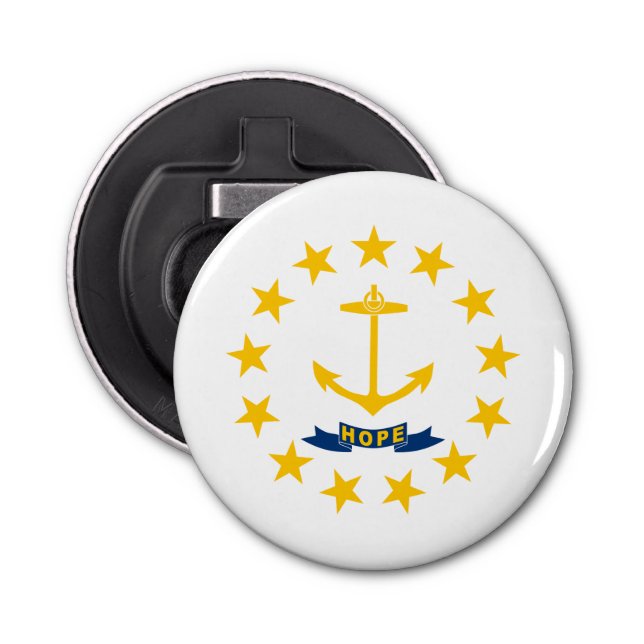Rhode island Statlig flagga Flasköppnare (Framsidan)