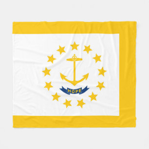 Rhode island Statlig flagga Fleecefilt