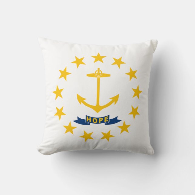 Rhode island Statlig flagga Kudde (Framsida)