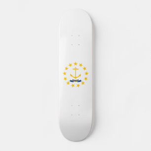 Rhode island Statlig flagga Mini Skateboard Bräda 18,5 Cm