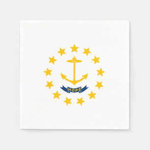Rhode island Statlig flagga Pappersservett