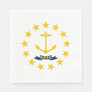 Rhode island Statlig flagga Pappersservett