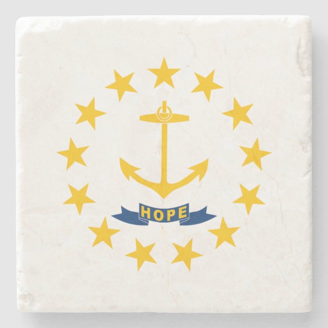 Rhode island Statlig flagga Stenunderlägg (Framsidan)