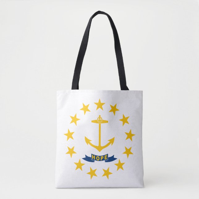 Rhode island Statlig flagga Tygkasse (Framsida)