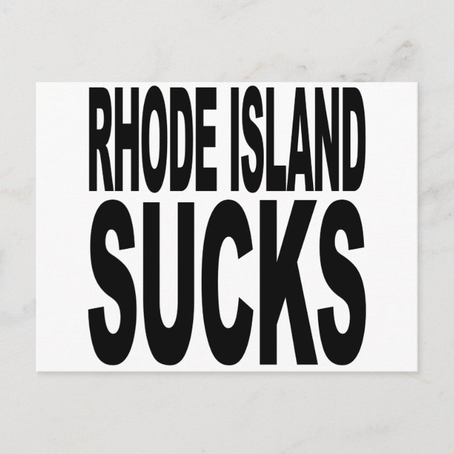 Rhode island Sucks Vykort (Framsida)