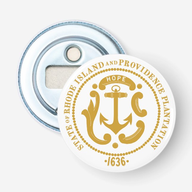 Rhode island-tecken flasköppnare (Framsidan)