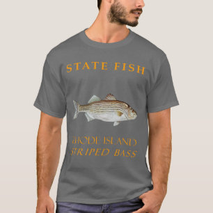 Rhode island territorialfisk i strandbass t shirt