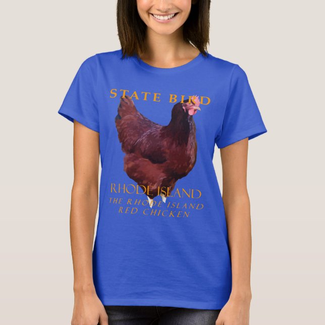 Rhode Island territoriets fågel The Rhode Island R T Shirt (Framsida)