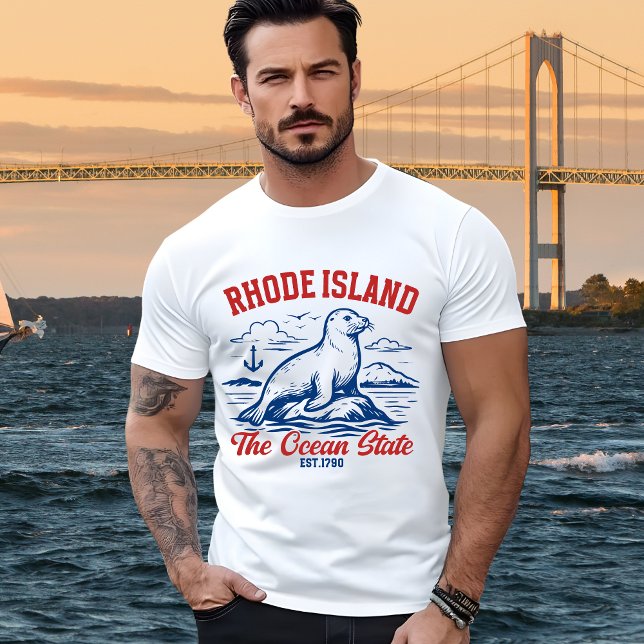 Rhode Island the Ocean State T Shirt (Skapare uppladdad)
