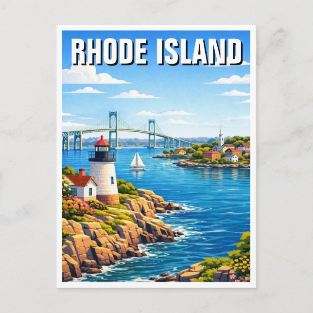 Rhode Island Travel Vykort (Framsida)