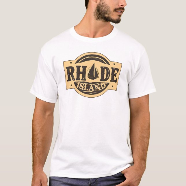 Rhode island Tshirt V01 T Shirt (Framsida)