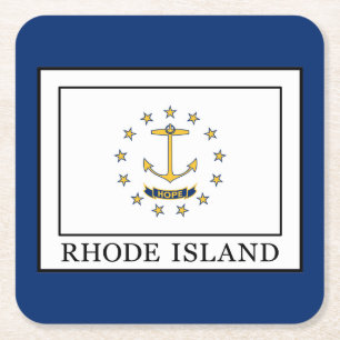 Rhode island underlägg papper kvadrat