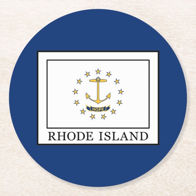 Rhode island underlägg papper rund (Framsidan)