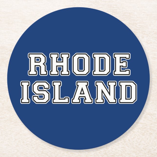 Rhode island underlägg papper rund (Framsidan)